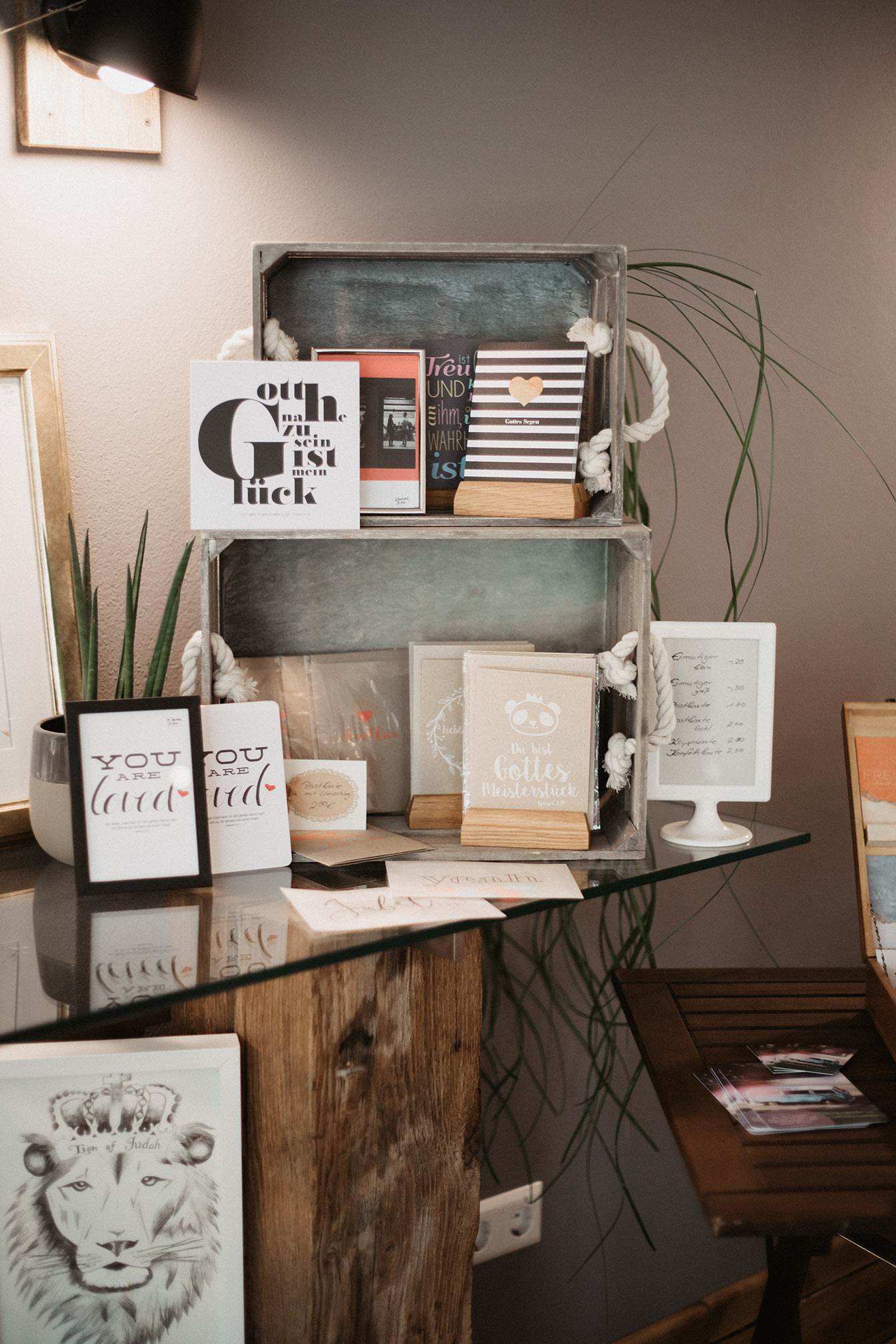shoppen im Hofcafé Lauben